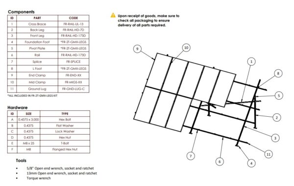 Fast-Rack - GMX Ground Mount - FR-GMX-HL-KIT