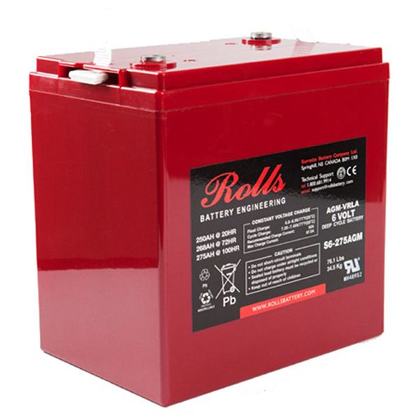Rolls Battery - S6-275AGM-RE
